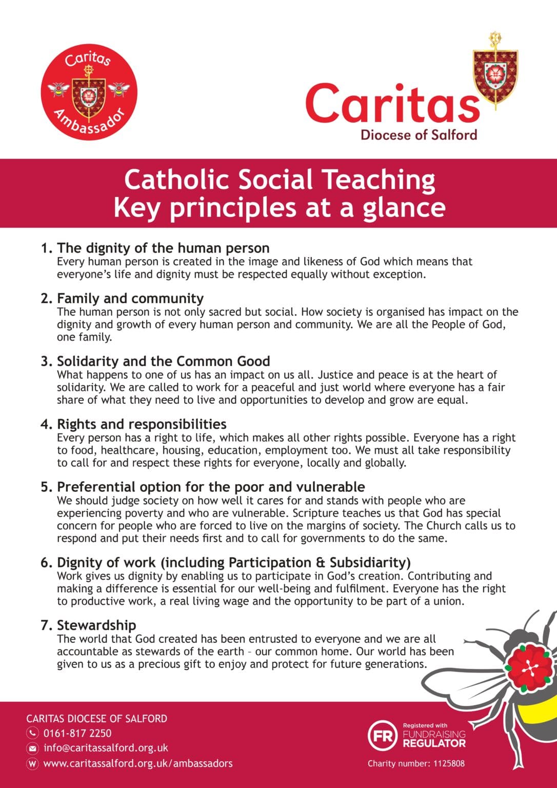 Catholic Social Teaching St Patrick S Rc High School